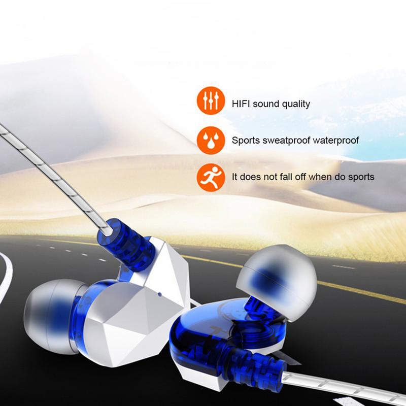 QKZ CK6 Microfono universale con riduzione del rumore HiFi Auricolari per musica con telefono cablato in-ear_voghion.com