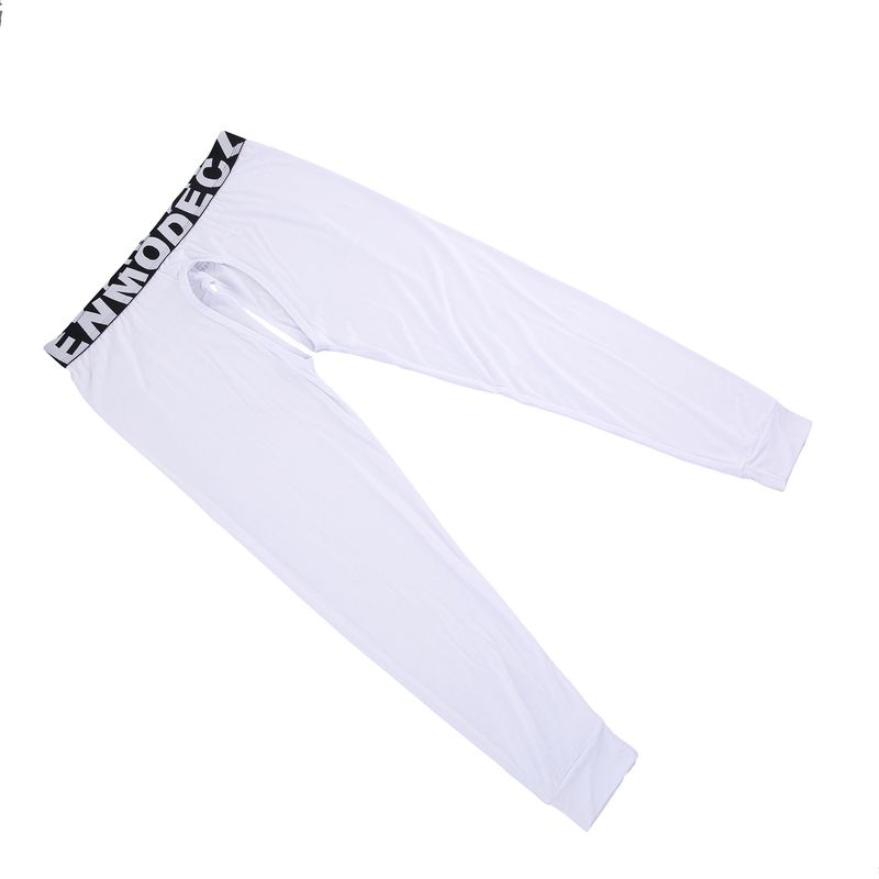 Sous-vêtements thermiques ajustés en modal pour hommes - Conception respirante à entrejambe ouvert pour plus de confort et de style_voghion.com