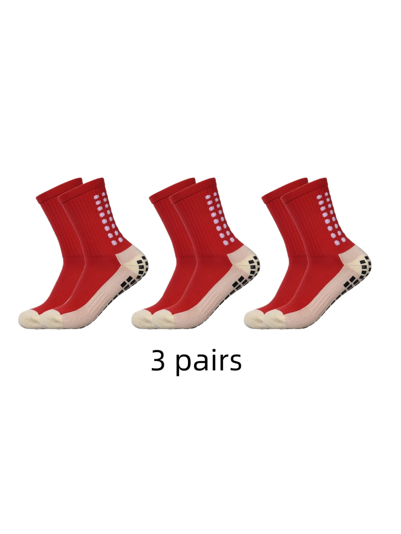 3 Paar klassische mittellange Fußballschuhe für Kinder und rutschfeste Damen-Fußballschuhe mit schweißabsorbierendem Handtuchboden_voghion.com