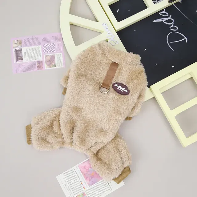 PetMundo Fleece Jumpsuit For Small Dogs By PawParty Store_voghion.com