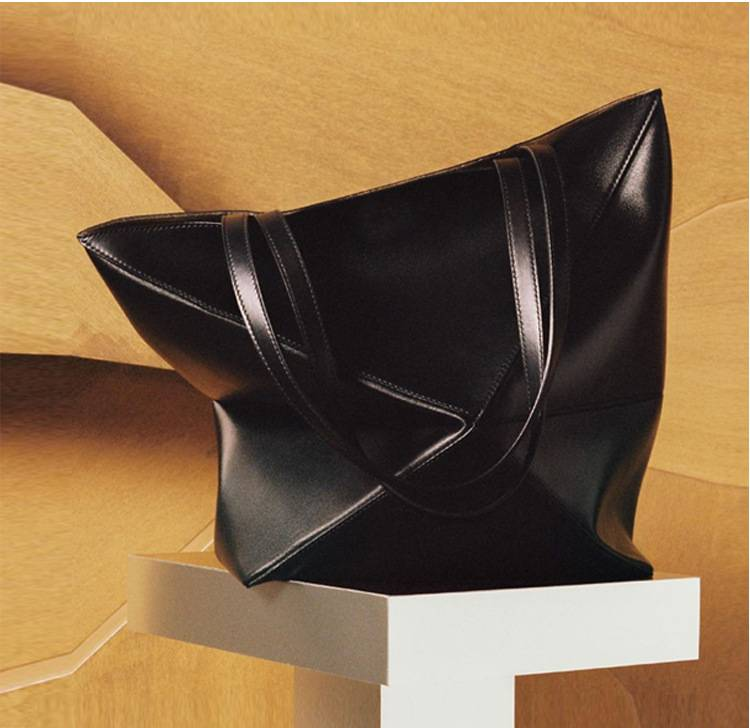 Neue verformte geometrische Falt-Einkaufstasche mit großem Fassungsvermögen, Schultertasche, Achseltasche, Unisex-Tasche_voghion.com