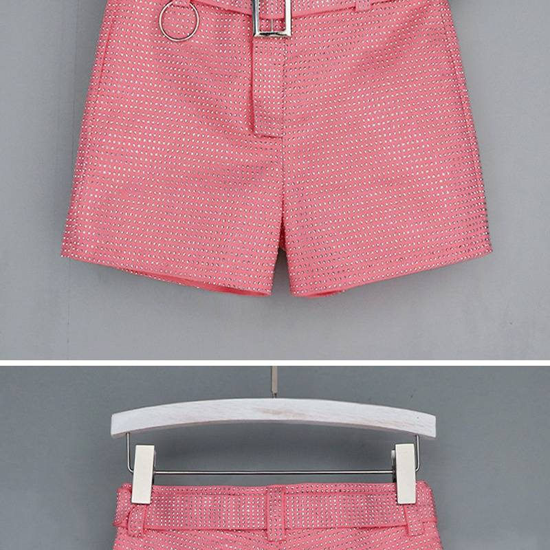 Damenbekleidung Mode Alter Reduzierende Dopaminfarbe Hohe Taille Slim Fit Oberbekleidung Spot_voghion.com