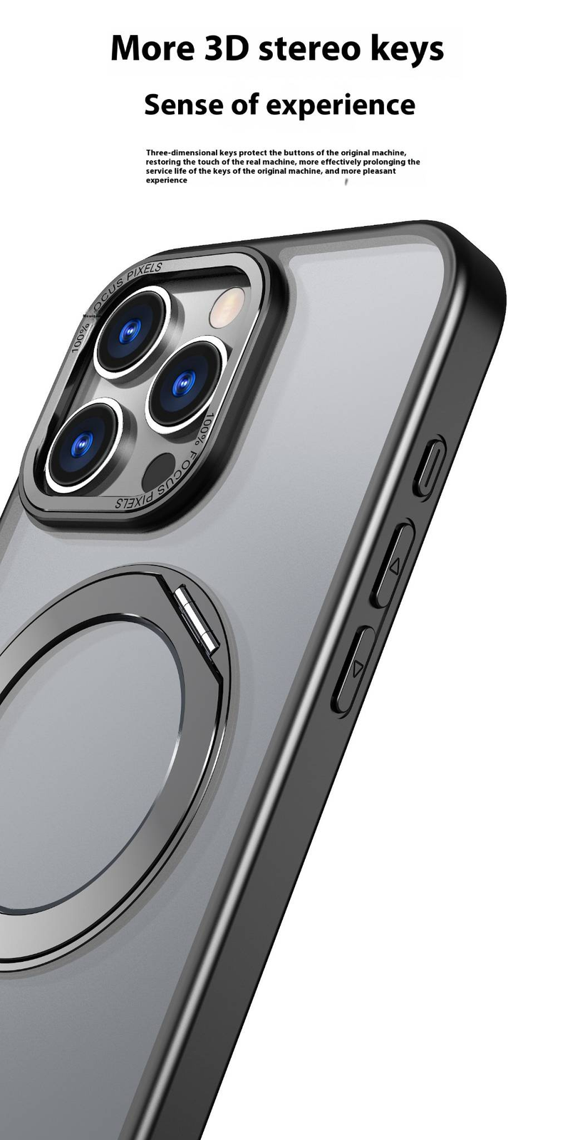 Custodia con supporto magnetico per auto Wing Series B per iPhone 16 Pro Max - Antiurto con presa sicura e rotazione a 360°_voghion.com