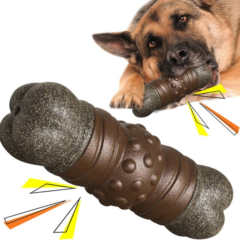 Dog Chew Toys For Large Aggressive Chewers,Cleaning Teeth,consumable Bone Squeak Toy,Coffee Wood Dog Toy,Relieving Boredom,Interacting For Large Dogs_voghion.com