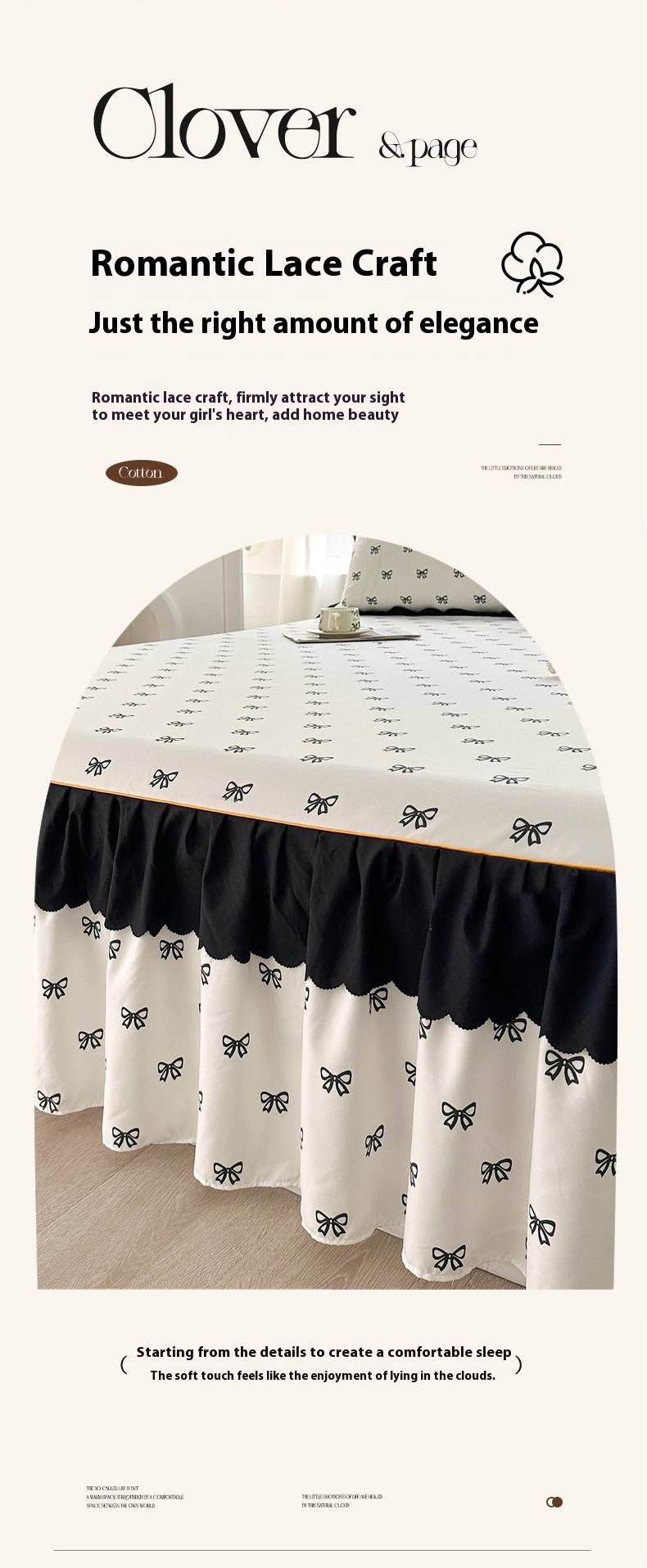 Coprimaterasso in stile francese – Elegante coprimaterasso in cotone lavato ad acqua con orlo arricciato, stile principessa, lusso alberghiero (varie misure e colori)_voghion.com