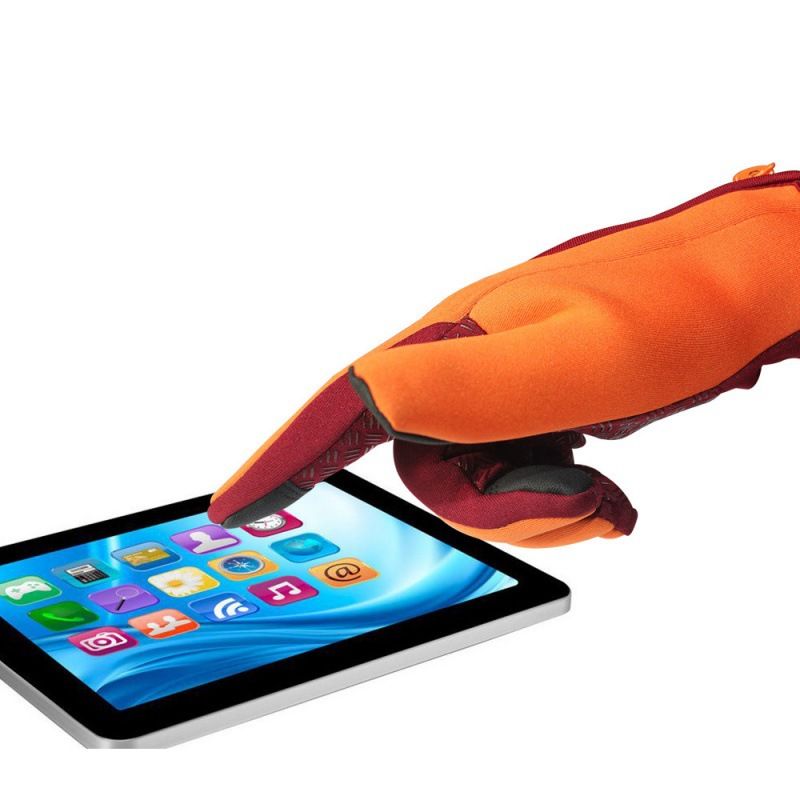 Outdoor Cycling Winter Warm Gloves, Touch Screen Gloves, Fleece Skiing Waterproof Motorcycle Riding Sports Gloves_voghion.com