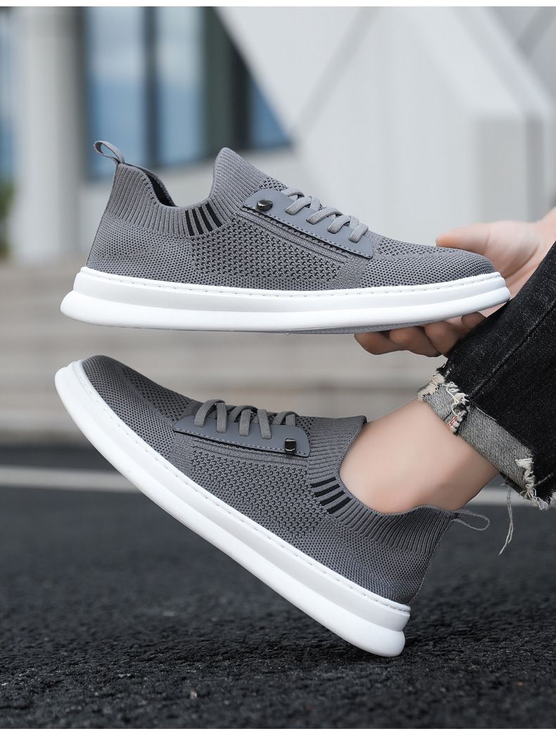 Men's Slip-On Sneakers - Breathable Knit Mesh Casual Shoes For Walking & Daily Wear (Lightweight Comfortable & Easy On/Off Design)_voghion.com