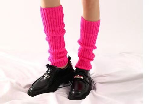 Knitted JK Set Women, White Long Tube Calf Socks, Leg Warmers For Spring And Autumn, Lolita Style Slouch Socks_voghion.com