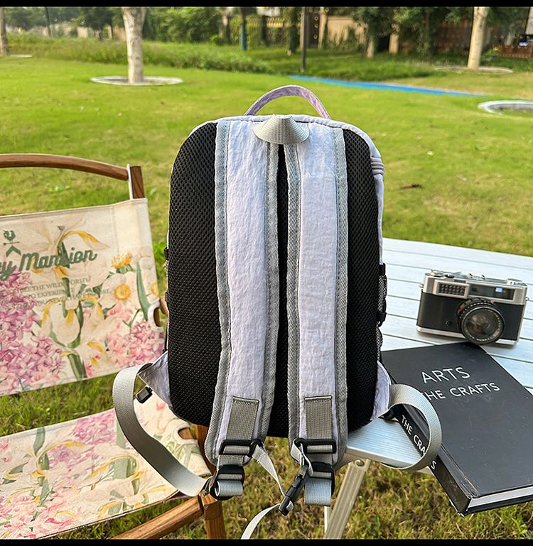 Leichter Outdoor-Wandersport-beiläufiger Doppelschulter-Unisex-Reiserucksack-Studenten-kleiner Schulranzen_voghion.com