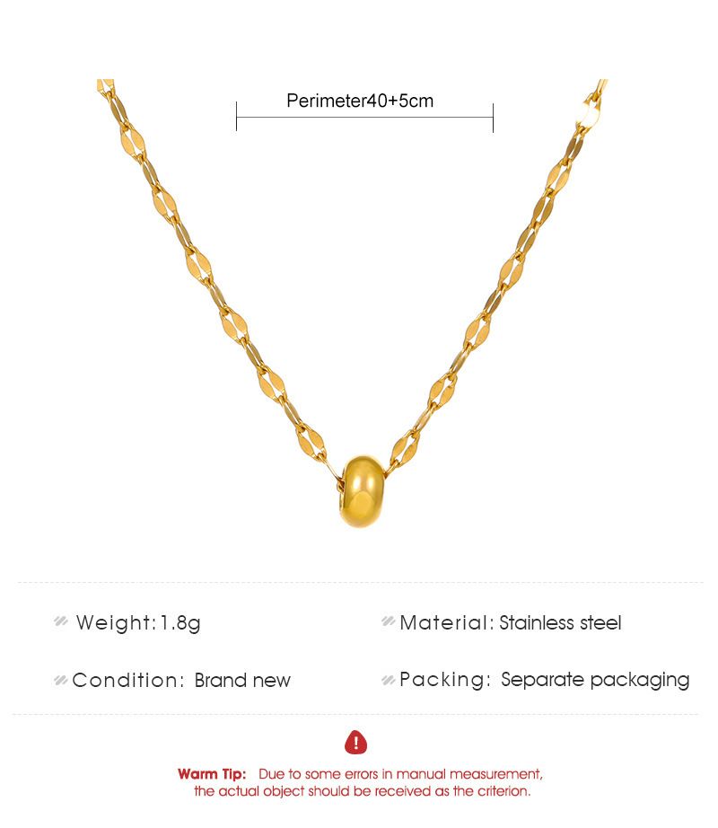 Collier de taille petit incrusté de diamants pour femmes, design de niche de luxe léger de style français, chaîne de clavicule à pendentif rond rotatif_voghion.com