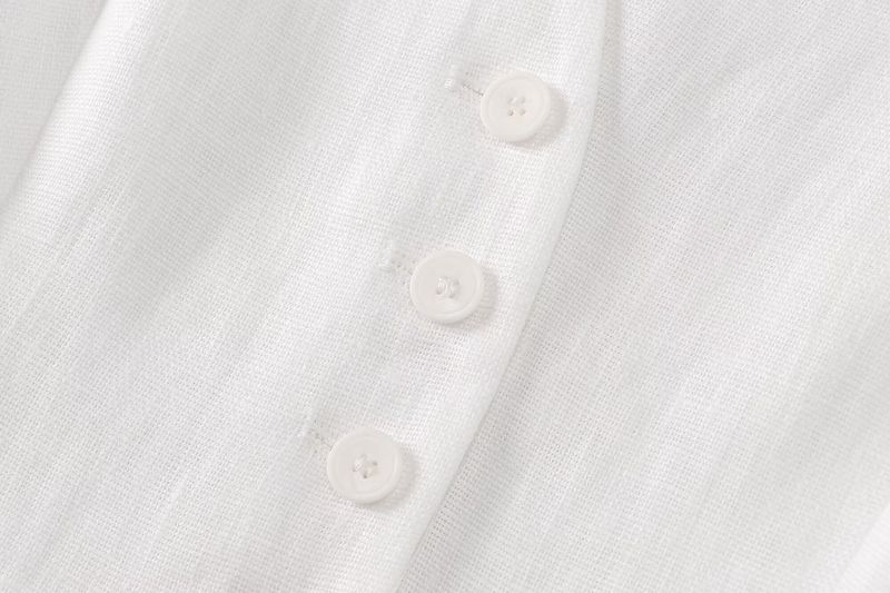 Pijama de lino estilo chaleco para mujer, novedad de verano de 2024, pantalones tipo traje_voghion.com