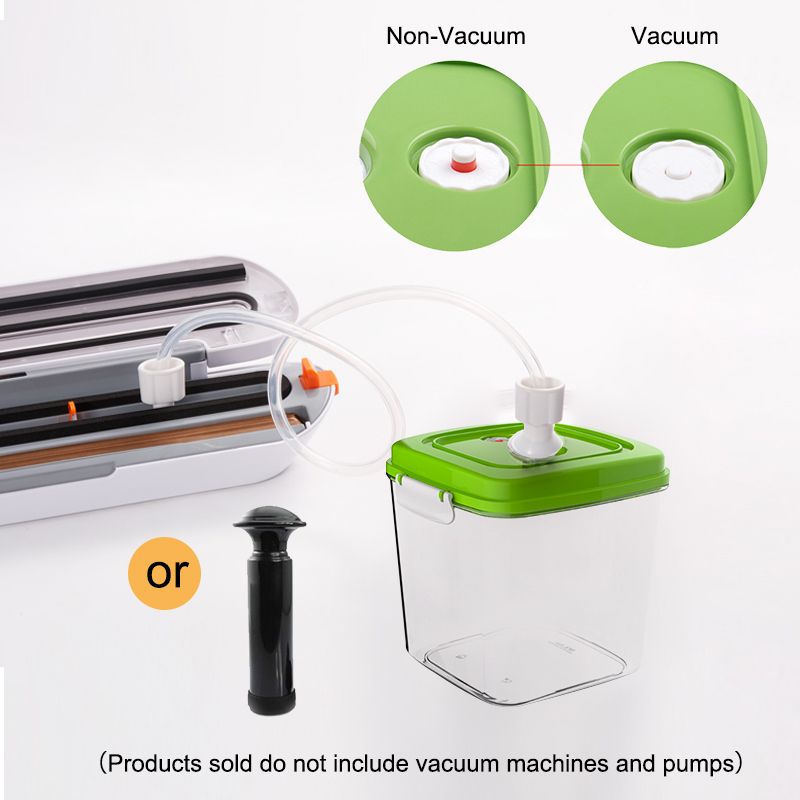 500ml+1400ml+3000ml Vacuum Container Large Capacity Food Vacuum Storage Box Square Plastic Containers Vacuum Sealer Box_voghion.com