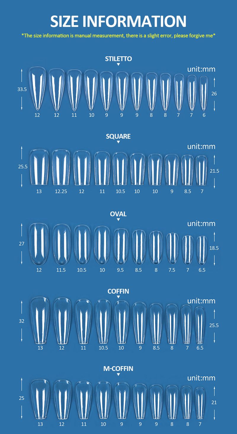 Faux ongles, nail art, pointes d'ongles, ongles portables, nouveaux ongles de ballet, ongles entièrement transparents, patchs_voghion.com