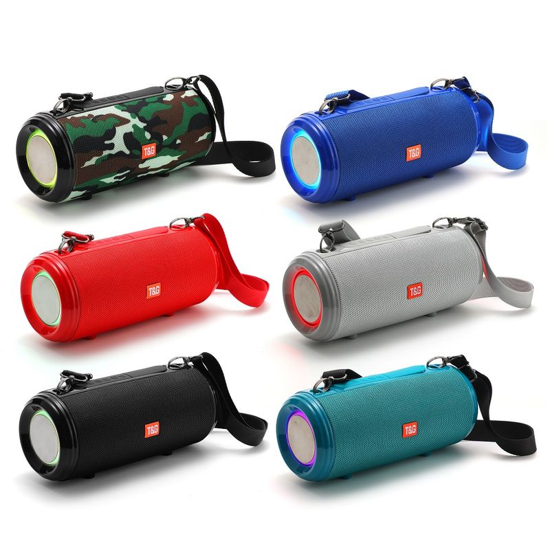 T&G TG537 Bluetooth-Lautsprecher, tragbar, kabellose Soundbar, starker Bass, wasserdichter Außenlautsprecher für Smartphone und PC_voghion.com