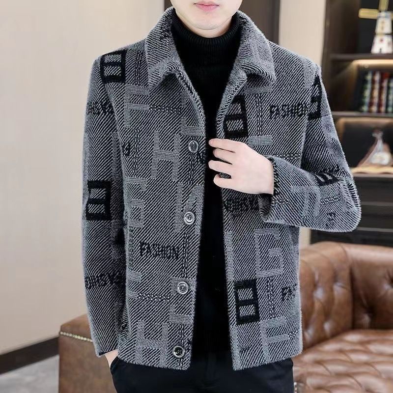 Herren Herbst Winter Neue High-End Kurzer Wollmantel Koreanische Version Warme Und Dicke Freizeitjacke_voghion.com