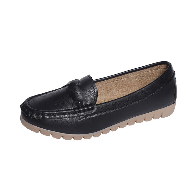 Women's Single 2024 New Spring Fairy Style Gentle Soft Sole Flat Shoes Shallow Mouth Versatile Loafers_voghion.com