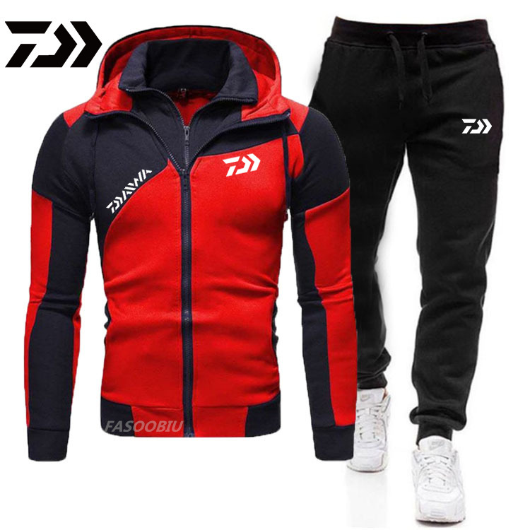 Σετ ανδρικό πουλόβερ 2 τεμαχίων Sports Casual Σετ με διπλό φερμουάρ_voghion.com