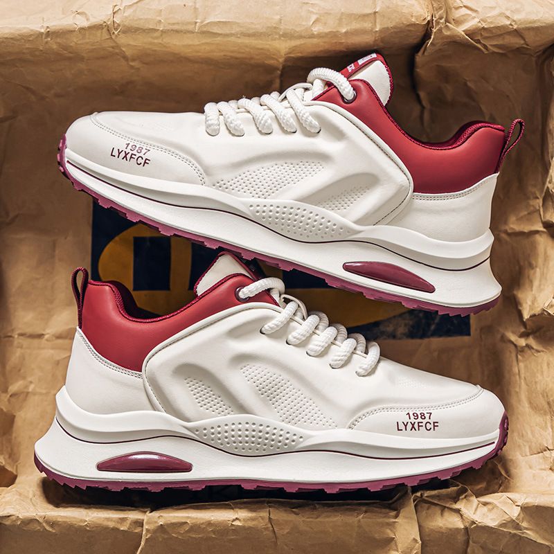 New 2025 Spring Low-top Soft Sole Breathable Shoes Men's Color-blocking Versatile Trendy Casual Sneakers_voghion.com