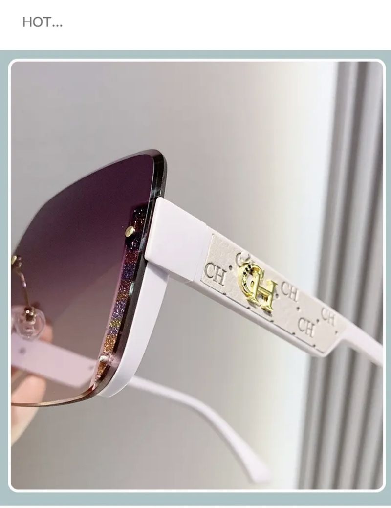 Lunettes de soleil tendance à paillettes fines pour femmes, protection UV, nouveau style 2025_voghion.com