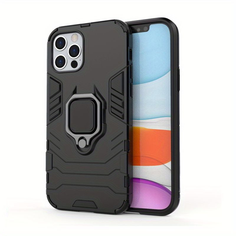 Coque Armor antichoc pour iPhone : protégez votre téléphone avec une coque antichoc et un support à anneau !_voghion.com