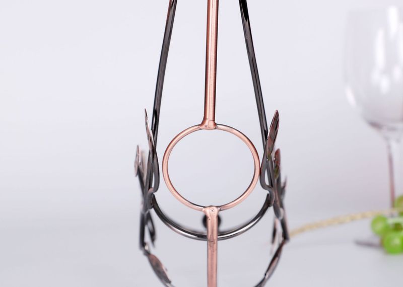 Red Ornament Light Luxury High-end Home Use Goblet Inverted Cabinet Wine Bottle Rack_voghion.com
