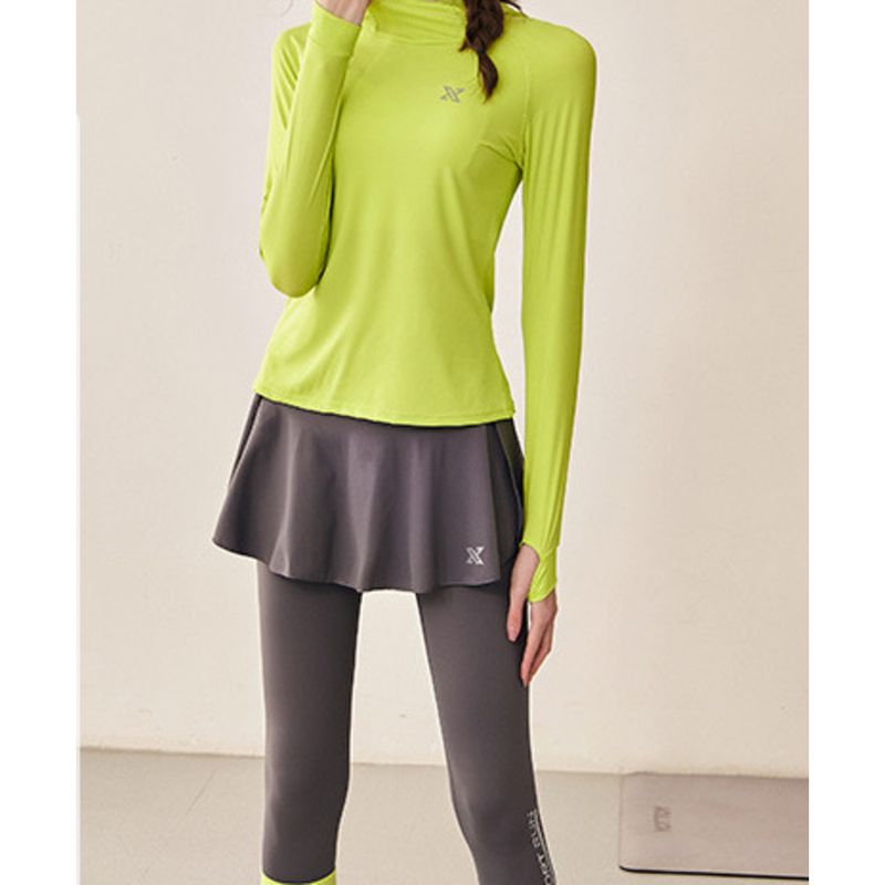 Running Set For Women, Autumn And Winter Style, Morning Jogging Workout, Badminton Sportswear, Quick-Dry Cycling_voghion.com