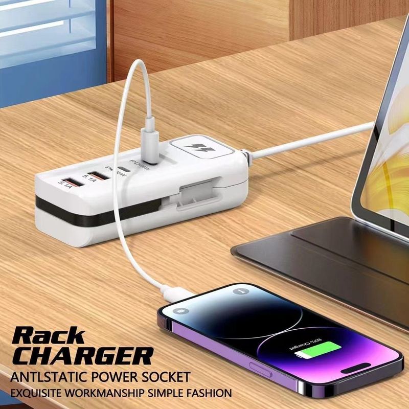 Modelo mais vendido/Multi U Smart Plug 66W Carregamento ultra rápido_voghion.com