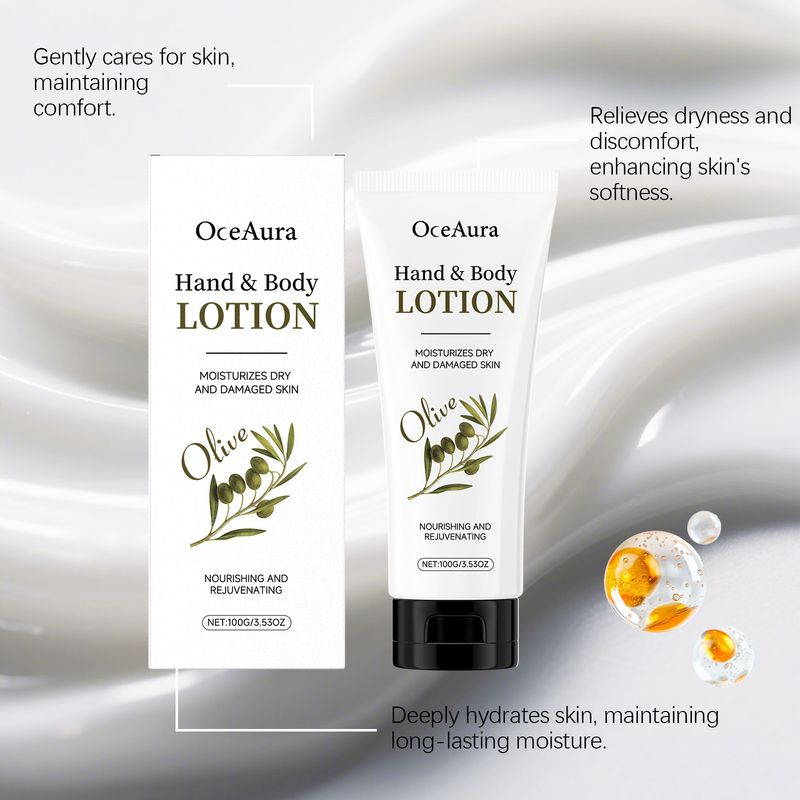 OCEAURA Olive Lozione Corpo Idratante Delicata Nutriente Non Appiccicosa Pelle Morbida Elasticità Delicata Cura Quotidiana_voghion.com