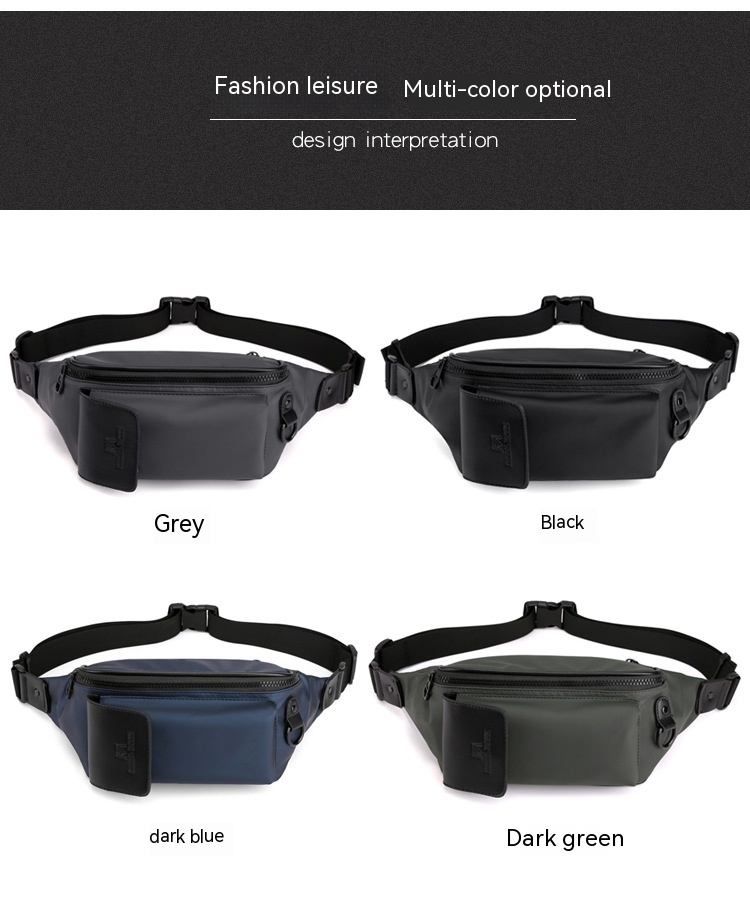 Nuovo marsupio da uomo tendenza moda borsa a tracolla multifunzionale borsa da petto casual di grande capacità borsa per cellulare da corsa all'aperto_voghion.com