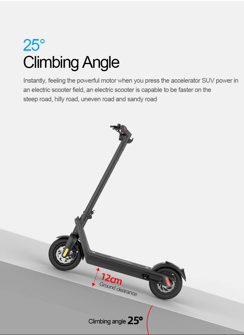 X9 Yetişkin Elektrikli Scooter 36V 500W Magnezyum Alaşımlı 2 Tekerlekli 10" 15.6Ah 40KM/H Katlanabilir Elektrikli Tekmeli Scooter Kendi Dengesini Sağlayan E Scooter Elektrikli Kaykay_voghion.com