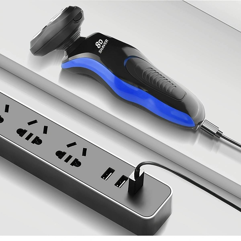 Shaver Male 8D Three-in-one Electric Razor Men Face Shaver Beard USB Full-body Wash Beard Knife Rechargeable Razor Trimmer_voghion.com