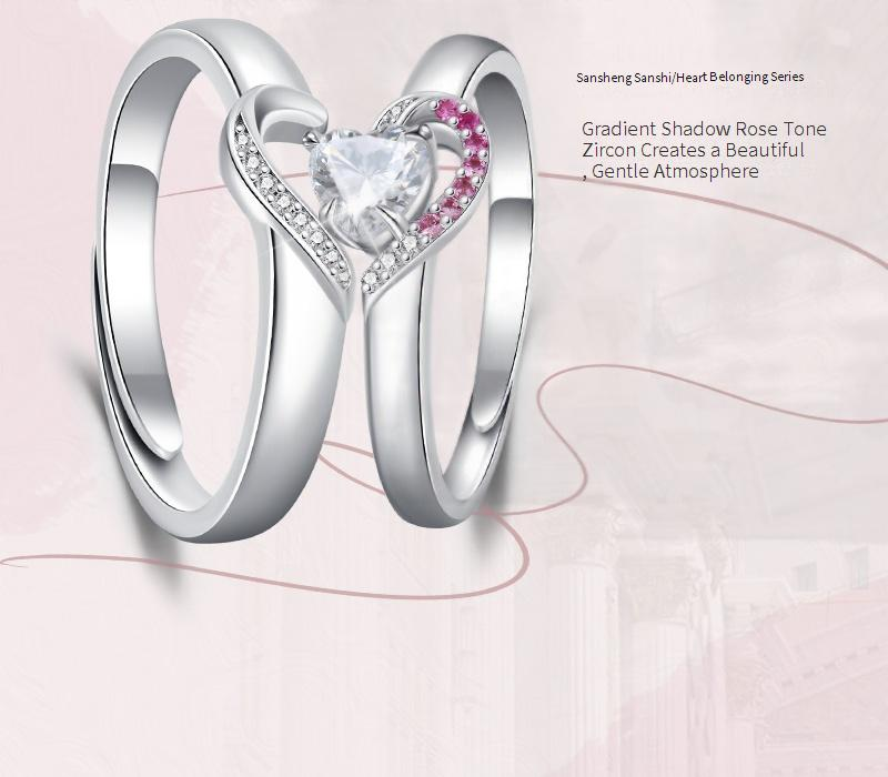 Cdreaming Damen Leichter Luxus und Exquisiter Silberring für den täglichen Weg zur Arbeit JR1230910_voghion.com