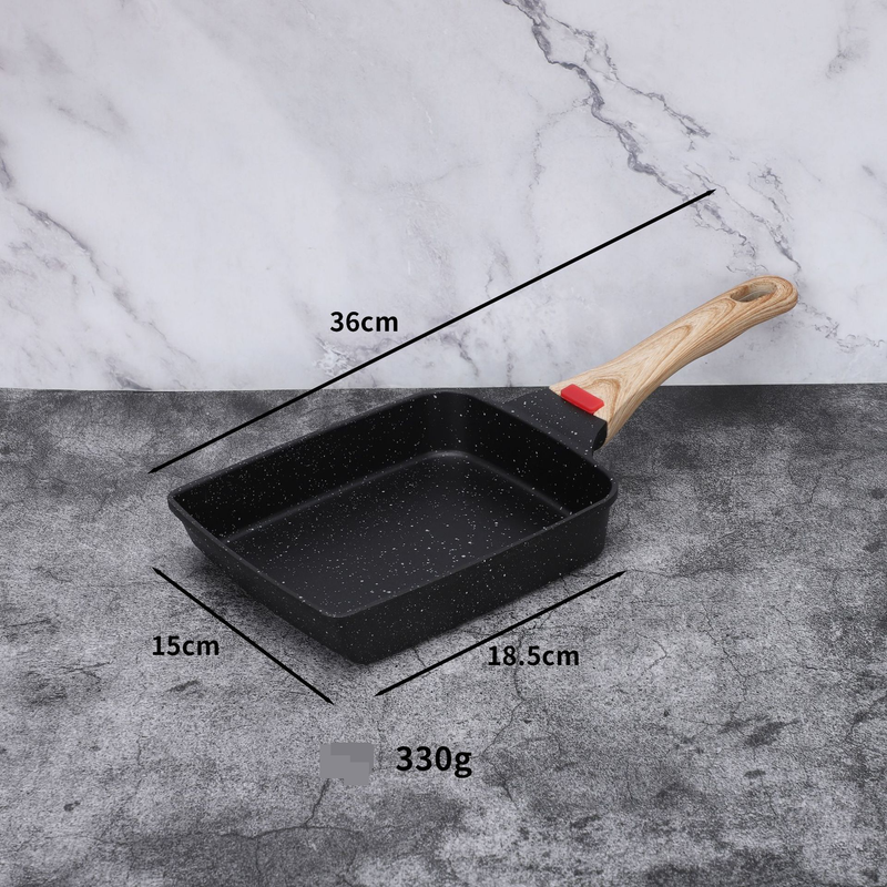 Tamagoyaki Square Pan For Japanese Egg Rolls & Steak Cooking_voghion.com