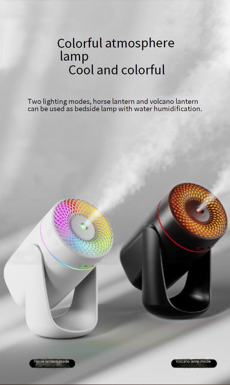 Umidificatore portatile USB per auto con luce LED colorata e funzione di aromaterapia, mini umidificatore silenzioso per casa, ufficio e viaggi, serbatoio dell'acqua da 0,5 l_voghion.com