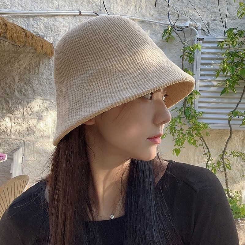 Einfarbiges, warmes Strickmuster für Damen im japanischen Stil, schlichtes, gesichtsschlankmachendes Fischer-Chingille-Design, koreanische Version, individuelle Chenille-Optik_voghion.com