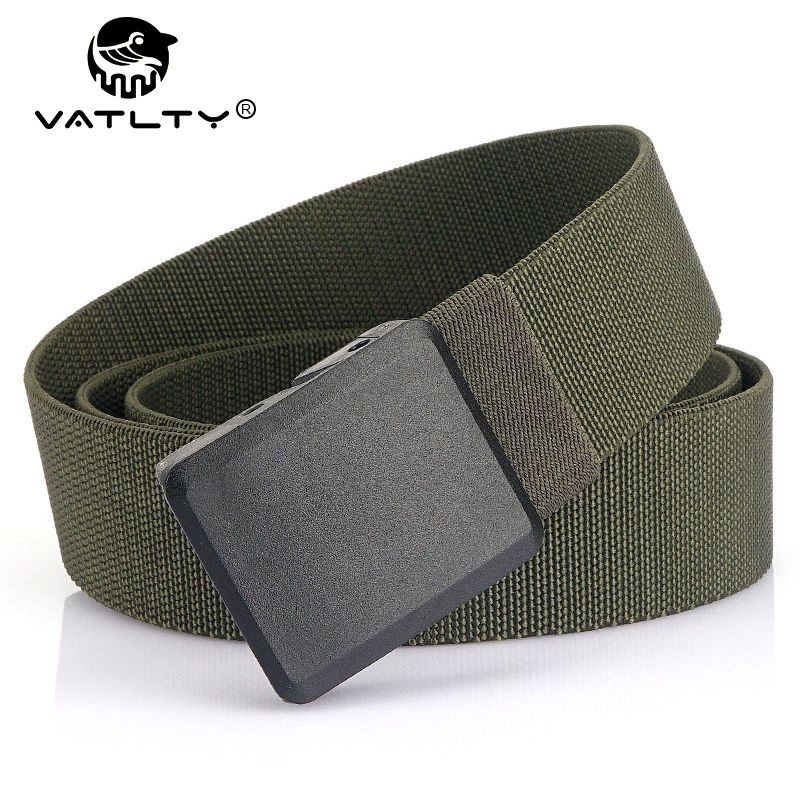 HOT Metal Free Men's Elastic Quick Release Nylon Buckle Soft Fiber Unisex Stretch Girdle Hiking Fishing Sport Belt_voghion.com