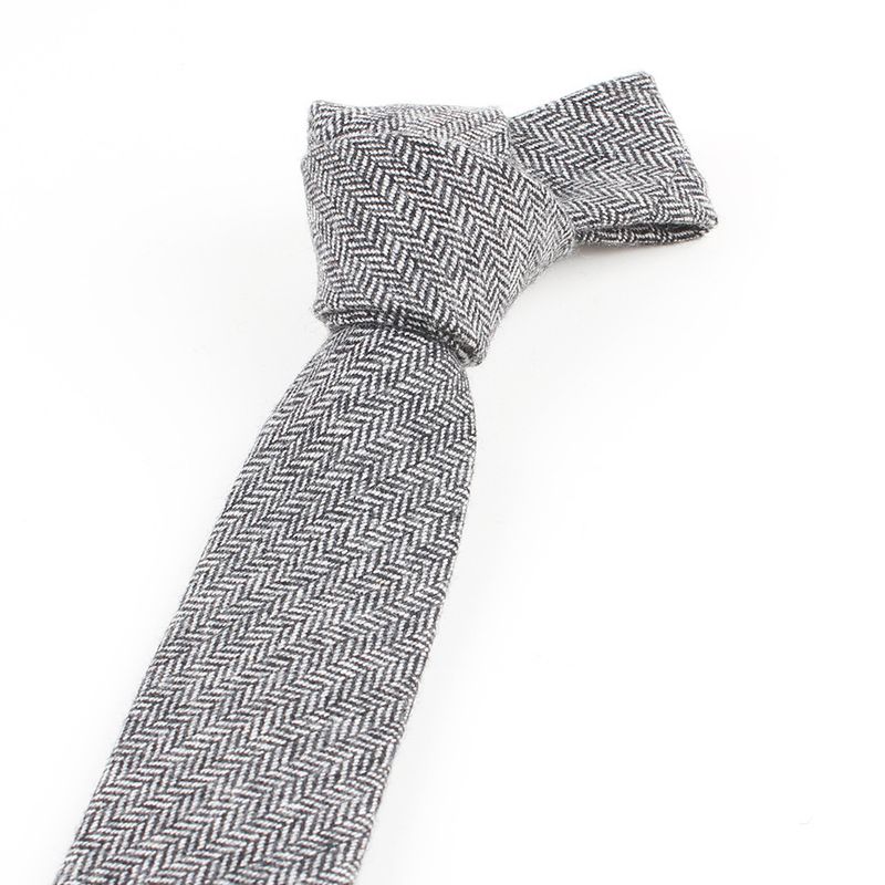 Men's Wool Tie Cross-Border In-Stock Supply One Piece Overseas Dropshipping Brand Authorization Provides Image Package_voghion.com