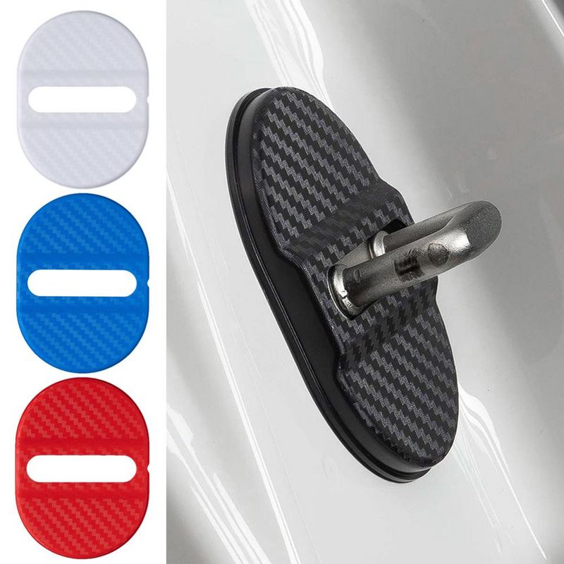 Schutz 4 Stéck Riegeldeckel Stossdämpfer Schlossschutz Autodier_voghion.com