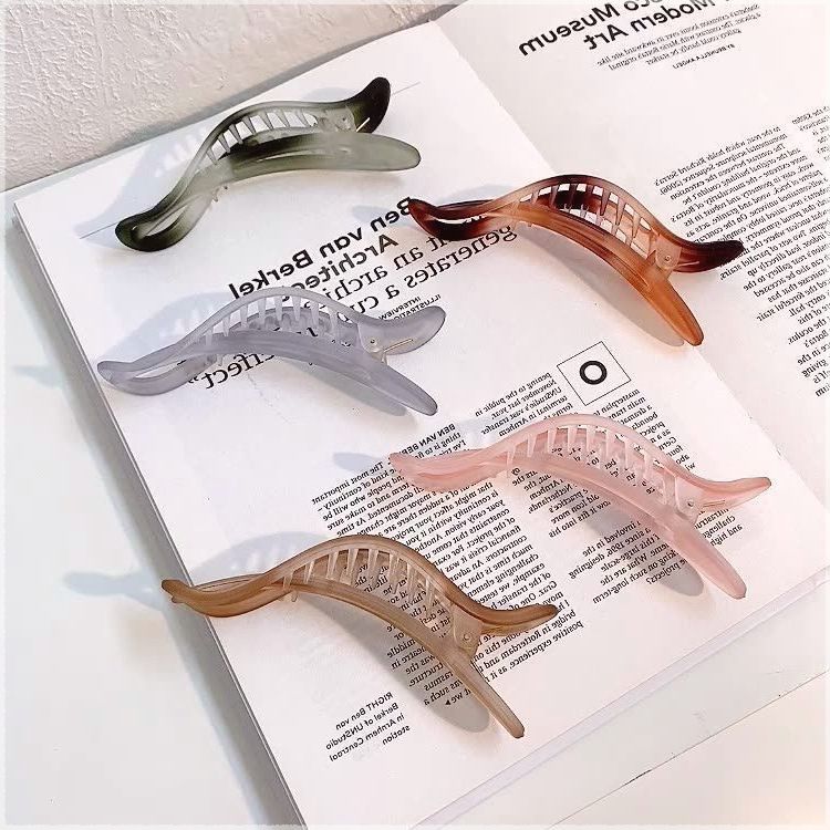 ins Frosted Duckbill Damen-Haargummis für den Hinterkopf, gebrochen, große Haarspangen_voghion.com