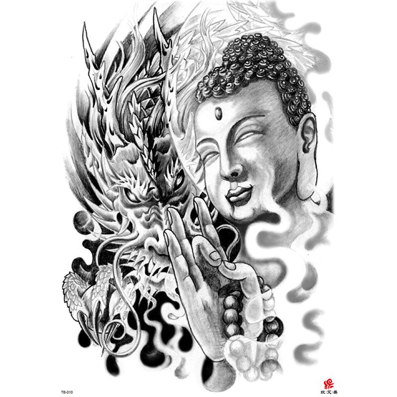 Full Waterproof Large Back Tattoo Sticker_voghion.com