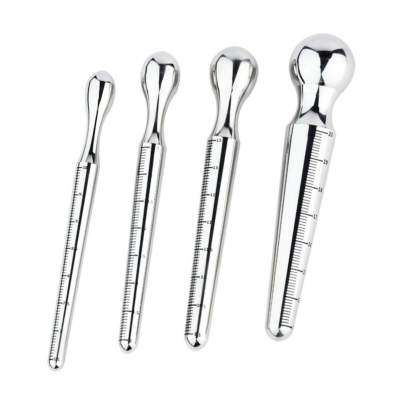 Sexy Smooth Stainless Steel With Scale Horse Eye Stick Novice White Open Urethral Expansion Masturbation Device Male And_voghion.com