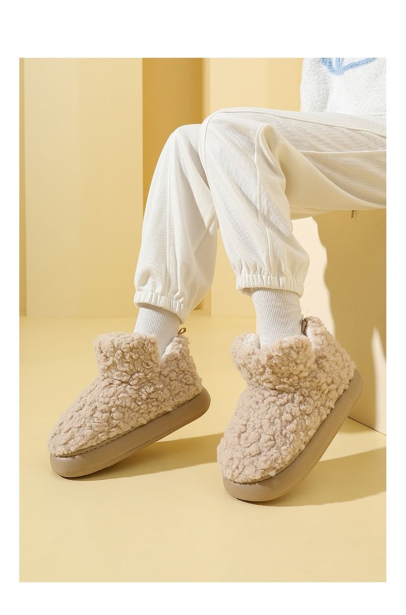 Voyage Flauschige Hausschuhe für Damen, Herbst- und Winterschuhe aus Baumwolle mit dicker Sohle, rutschfester Schaft, ideal für Paare, zum Entspannen im Freien; Herren-Schneeschuhe für den Winter_voghion.com