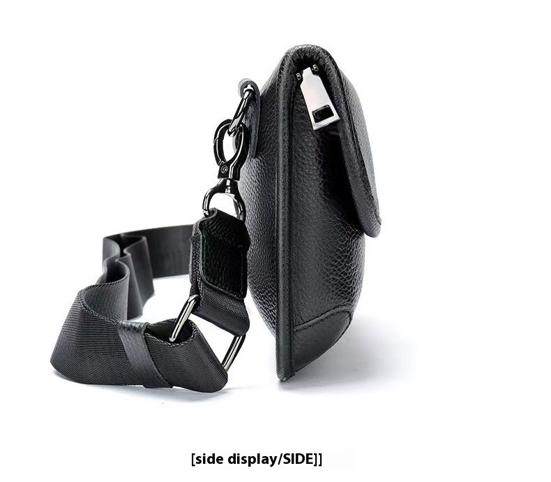 Borsa a tracolla piccola in vera pelle con strato superiore in pelle di mucca, sensazione di alta qualità, semplice borsa a tracolla da uomo_voghion.com