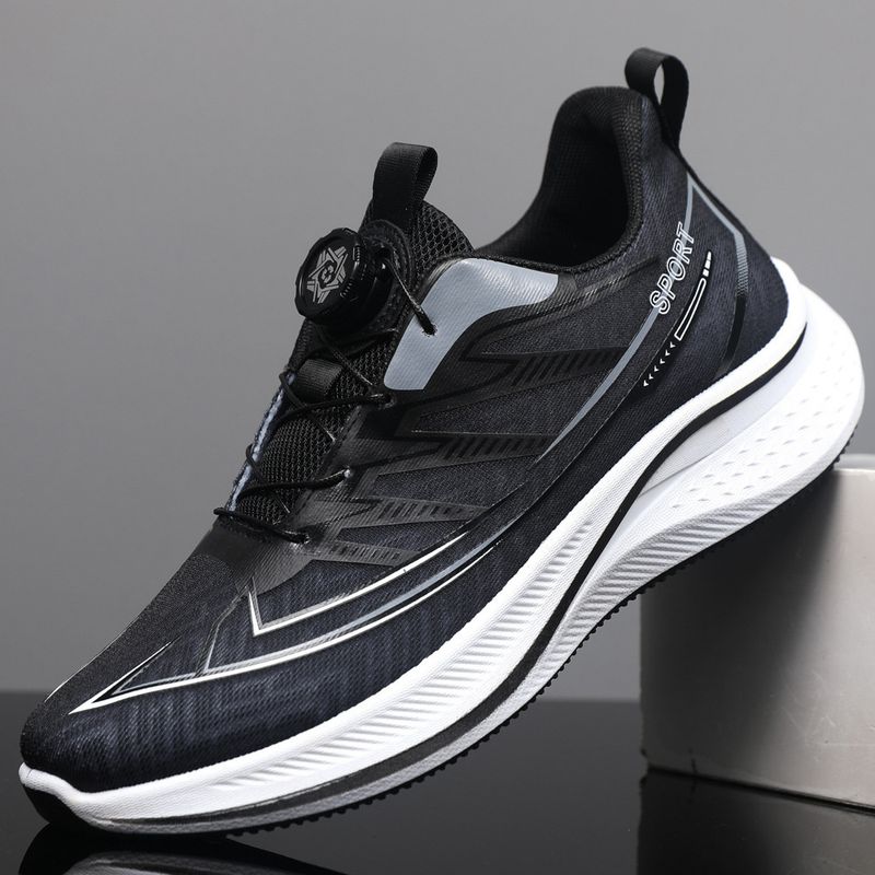 Men's Ice Silk Mesh Breathable Sh, Summer Anti Slip And Shock-absorbing Ultra Light Rotating Button Trendy Running_voghion.com