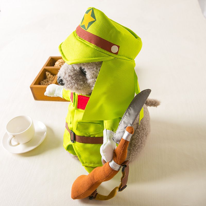 and Halloween Funny Pet Transformation Costume Cat Clothes Dog Quirky British Shorthair Cute Outfit_voghion.com