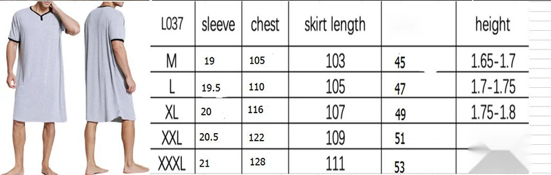 Dünnes und längliches Modal-Nachthemd, lockerer, hautfreundlicher Pyjama mit kurzen Ärmeln, Herren-T-Shirts, Heimkleidung_voghion.com