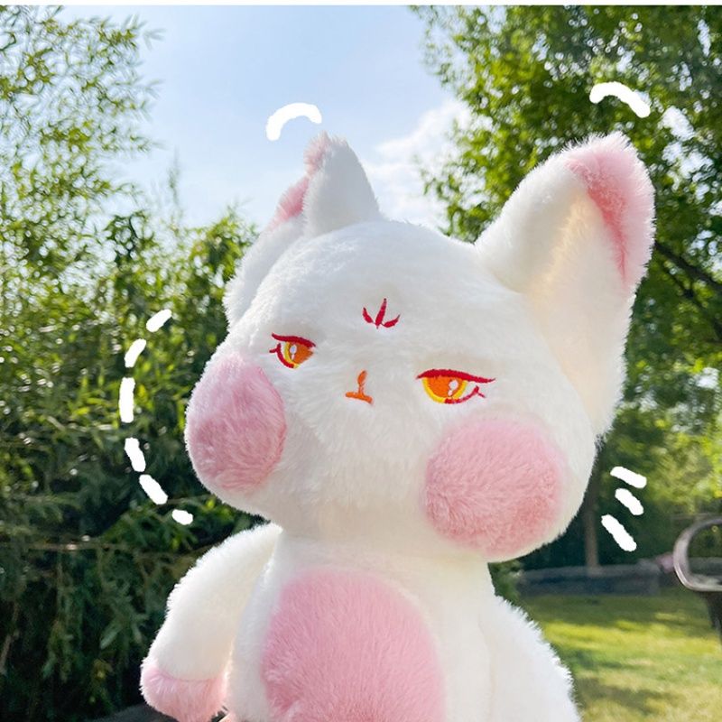 Peluche adorabile piccolo giocattolo di volpe con coda soffice_voghion.com