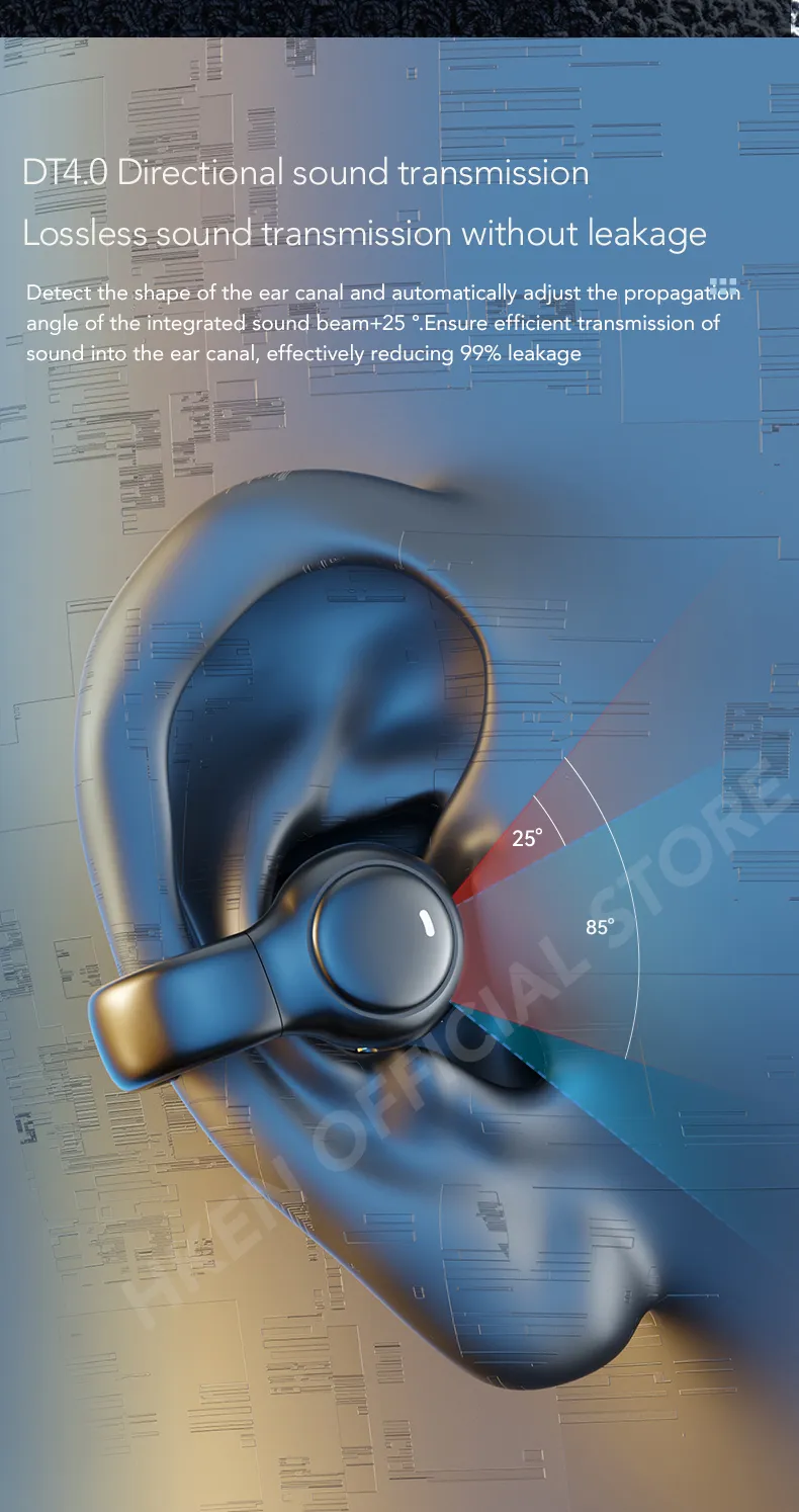 High Quality Bone Conduction Wireless Headphones Bluetooth Gaming Headsets Noise Canceling Sport Earphones for xiaomi iphone_voghion.com