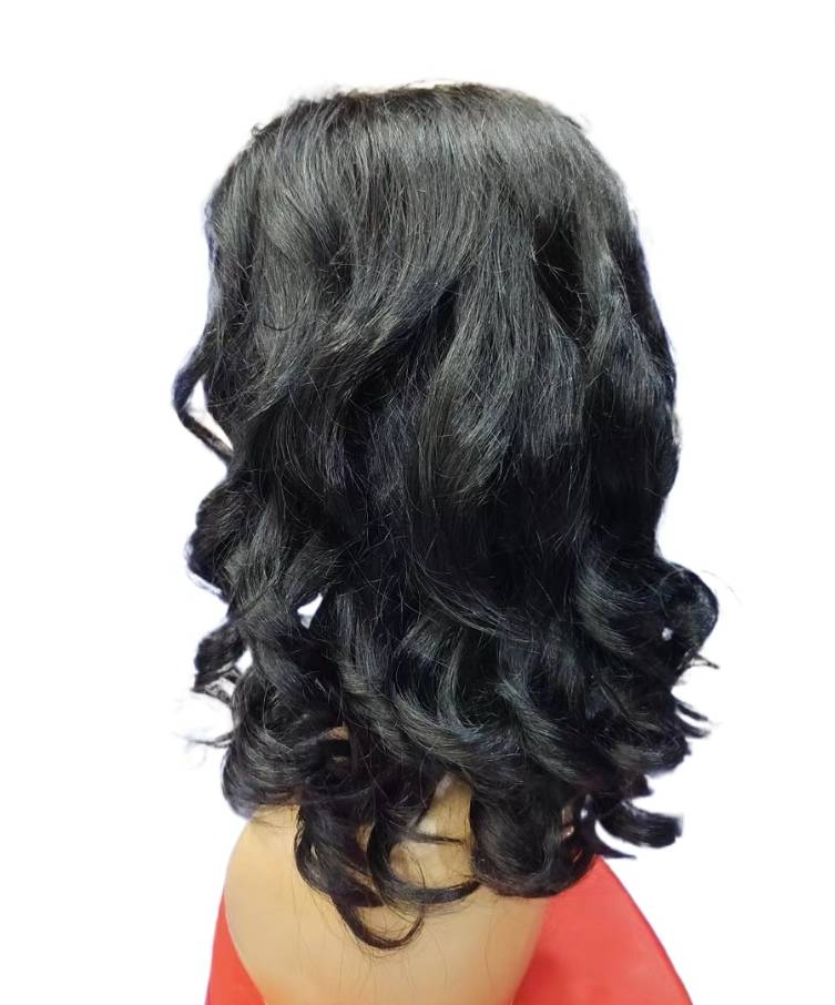 180% Dicht 14 Zoll Mënschlecht Hoer Perück Loose Body Wave Lace Frontal Bob Perück Brasilianesch Remy Kuerz Loose Wave Bob 4x4 Lace Verschluss Perück Fir Fraen_voghion.com