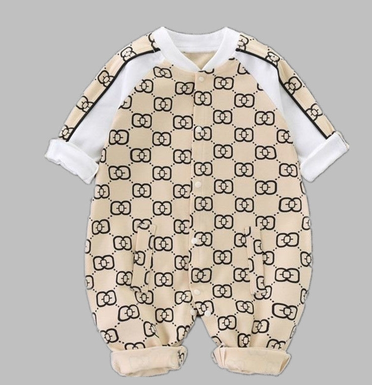Bebek Tulumu İlkbahar Ve Sonbahar Erkek Ve Kadın Saf Pamuklu Uzun Kollu Hırka Harbin Bebek Tulumu Emekleme Giysileri Yenidoğan Giysileri_voghion.com